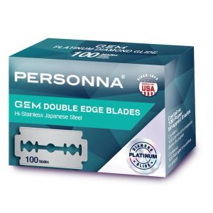 Personna GEM Platinum Diamond Glide Double Edge Blades – 100 pack