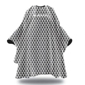 Black Ice Geometric Barber Cape